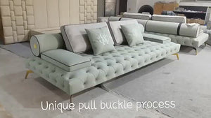 3 seater sofa leather genuine luxury chesterfield