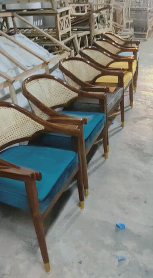 teak wood arm chairs